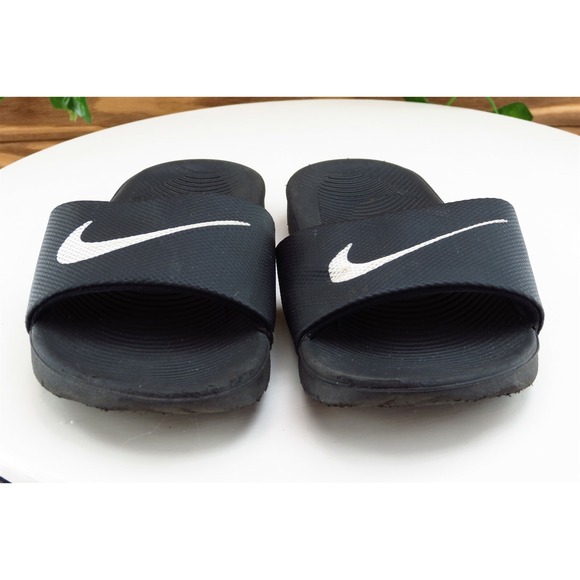 Nike‎ Toddler Unisex 11 Medium Black Slide Synthetic - Picture 2 of 11